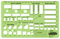 Rapidesign Office Planner Template, 1/4 Inch Scale, 1 Each (R707) - style: Office Planner 1/4 Inch Scale