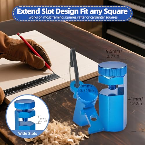 Stair Gauges for Framing Square, Metal Carpenter Layout Tool for Rafters