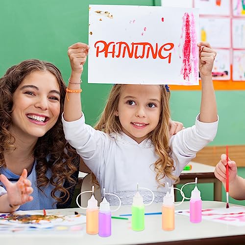Zhehao 100 Pcs 10 ML Metal Applicator Bottle, Mini Glue Bottle for DIY Craft, Acrylic Painting, Quilling, Art Projects(White) - color: White