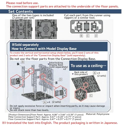 Plastic Model Display Items Set (Optional Parts Set : 2 Types of Extension Panels (x2 Each) & Alligator Clips ×2) - style: 2 Types of Extension Panels (x2 Each) & 2 Alligator Clips