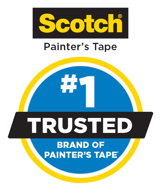 Scotch Contractor Grade Masking Tape, Tan, Tape for General Use, Multi-Surface Adhesive Tape, 1.41 Inches x 60.1 Yards, 4 Rolls - size: 1.41" Width