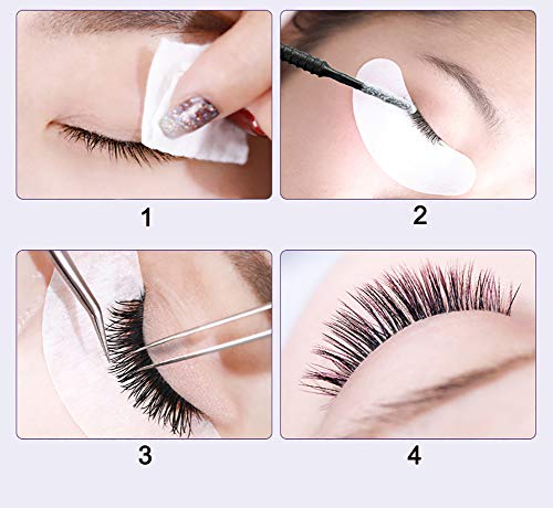 AIVIAI Disposable Micro Applicator Brush for Makeup, 400pcs (Black) - color: Black