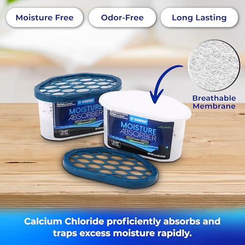 ZARPAX Moisture Absorber Activated Charcoal 6.5 oz - Set of 6 - size: 6.5 Ounce (Pack of 6), style: Activated Charcoal