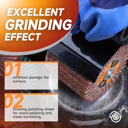 Surface Conditioning Tool 60 Grit Abrasive Drawing Polishing Drum - style: 60 grit with sandpaper