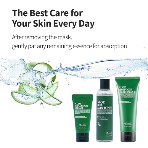 BENTON Aloe Soothing Mask Pack | 23g x 10 Packs - Aloe Vera Face Masks