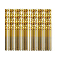7/64" Mini Titanium Twist Drill Bit Set (20Pcs), HSS43 Fully Ground Micro Drill Bits for Wood, Metal,Plastic, Aluminum Alloy,Steels - style: 7/64"(20pcs)