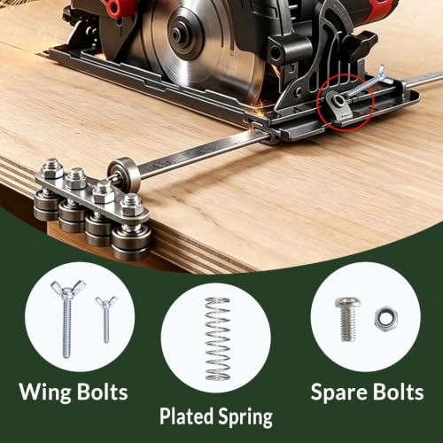 Positioning Calipers for Precise Measurements & Easy Wood Cutting,Adjustable Stainless Steel Circular Saw Guide Rail for Circular Saw Furniture Making (small size) - size: small size