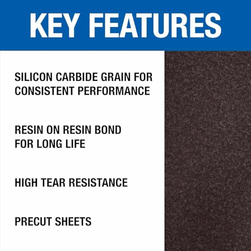 Mercer Industries 418080 Silicon Carbide 12" x 18" Floor Sanding Sheets, 80 Grit (20 pack) - color: Sheets, style: 80 Grit
