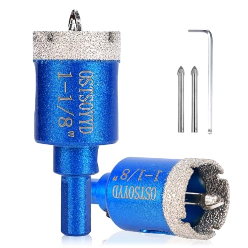 1-1/8 inch Diamond Hole-Saw Bits with Pilot Drill Bit 28mm Tile Hole Saws - size: 1-1/8'' | 28mm