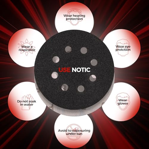 100PCS 5 Inch Sanding Discs 320 Grit Random Orbit Sander Sandpaper - style: Silicon Carbide