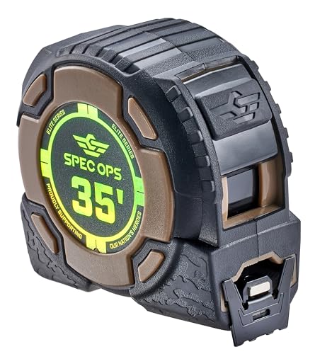 Spec Ops Elite Heavy Duty Tape Measure, Premium, 1.25" Blade, 35' Magnetic - color: Magnetic, size: 35-Foot