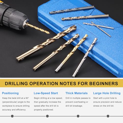 PATIKIL Micro #19 Drill Bit 4341 High-Speed Steel for Thin Metal 10 Pack - size: #19