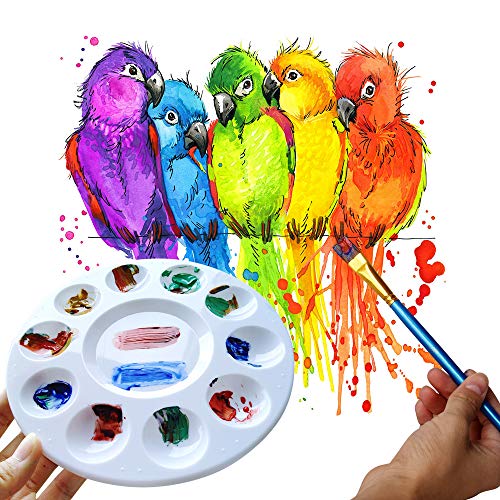 Hulameda 80pcs Paint Tray Palettes,Paint Palettes - color: 80pcs