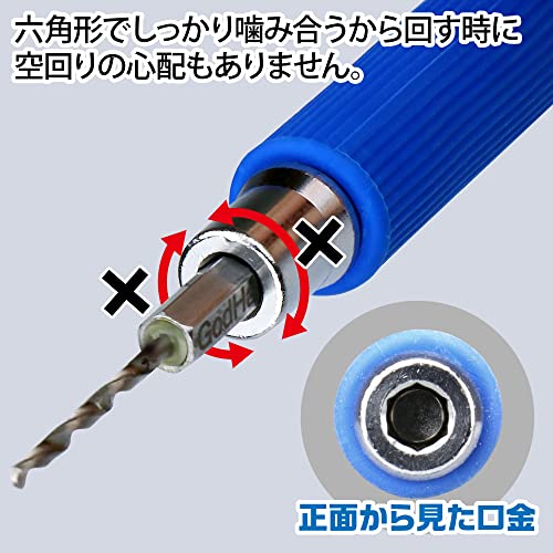 GodHand Quick Drill Bit Set of 5 (A) GH-DBQ-5A for Plastic Models - color: Quick Drill Bit Set of 5 (A), size: 0.2 inches