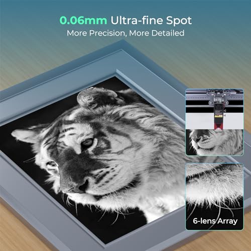 Creality Falcon 10W Laser Engraver Machine, 0.06mm High Precision Laser Engraving Machine 72W Laser Cutter and Engraver Machine for Wood Metal Acrylic Leather, 15.7"×16.3" Workspace - color: Falcon-10W
