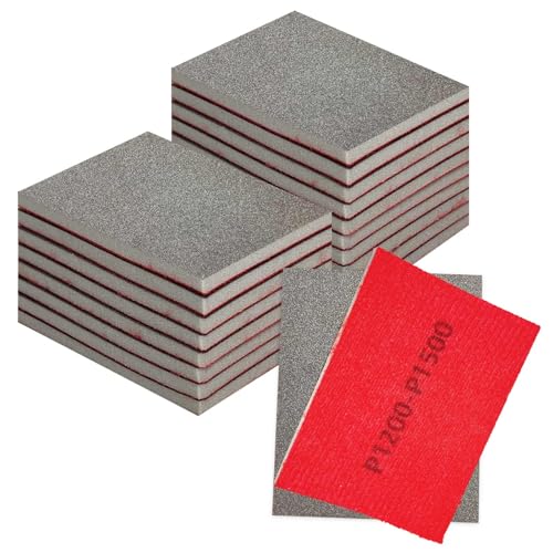 Sanding Sponge Set, 20 Pcs 1200-1500 Grit Sanding Block Pads - size: 1200-1500 x 20pcs