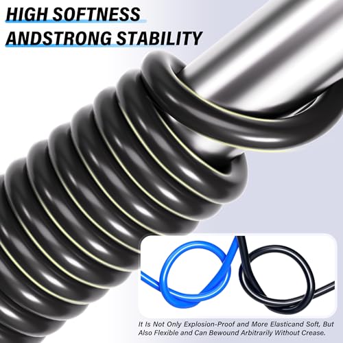 TAILONZ Black 10mm OD 6.5mm ID PU Air Hose Pipe Tube Kit 10 Meter 32.8ft - color: Black, size: 10mm OD/32.8ft/10m