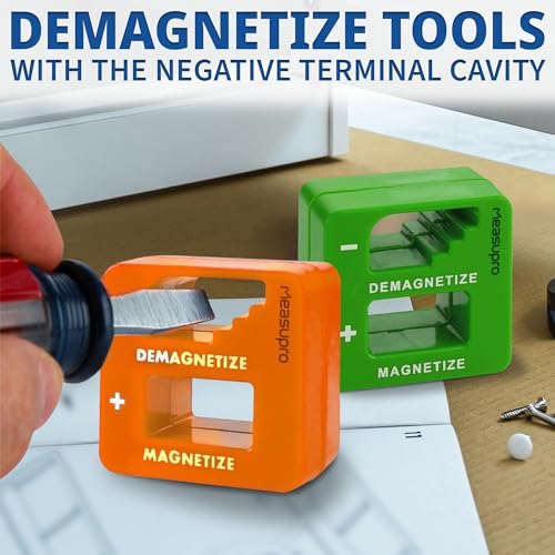 Magnetizer & Demagnetizer Tool, Green, Yellow & Orange, 3 Pack - color: Green, Orange, Yellow