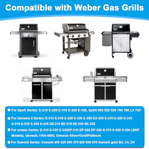 LS'BABQ 93305 83156 Catch Pan Kit for Weber Spirit 200/300, Genesis I & II 200/300 Series, 7515 Grill Grease Tray with 10 Pack 6415 Disposable Aluminum Foil Drip Pan Liners Replacement Parts - size: For Weber