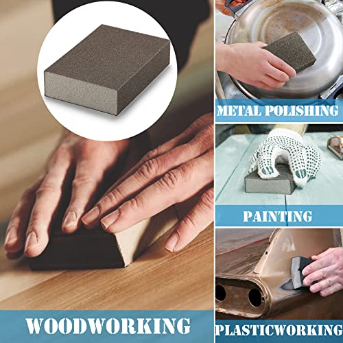 220 Grit Sanding Block, Jamiikury Superfine Sanding Sponge, 8pcs - size: 220 Grits
