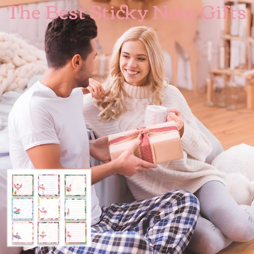 Pink Flamingo Sticky Notes 3x3 Gifts for Flamingo Lovers 9-Pack - color: Flamingo