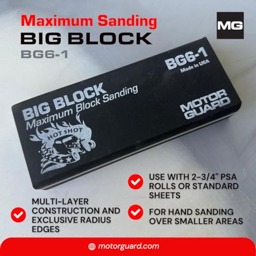 Motor Guard - Big-Block Maximum Sanding Block 6-1/2 (BG6-1), One Size