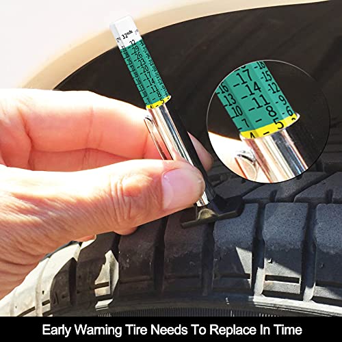 GODESON 88702 Smart Color Coded Tire Tread Depth Gauge 2 pieces(Pack of 1) - size: 2 pack