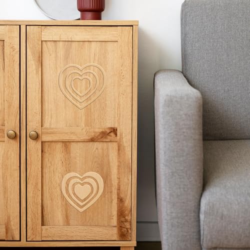 Hearts Router Template Acrylic Router Template for Woodworking Drawing Inlay Templates Charcuterie Board Decorative Templates - style: Stacked Hearts