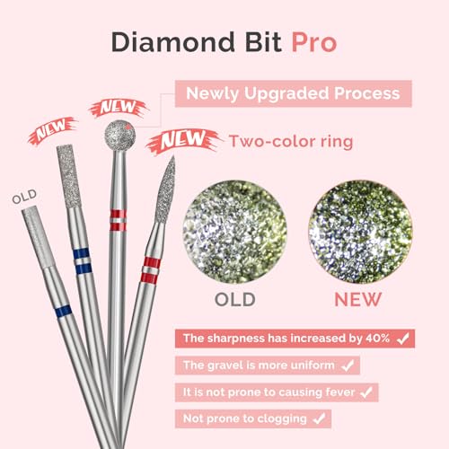 MelodySusie 4mm Ball Shape Cuticle Clean Nail Drill Bit 3/32'', Professional Safety Carbide Diamond Under Nail Cleaner for Cuticle Dead Skin Nail Prepare, Beginners Bits, Series Bit-S, Medium - color: 4mm Ball Cuticle Bit, size: Medium - M