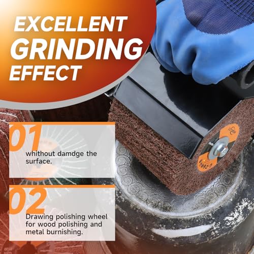 Surface Conditioning Tool 120 Grit Abrasive Drawing Polishing Drum - style: 120 grit