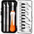16PCS Exacto Knife Set, Craft Knife Kit, Hobby Knives for Crafting