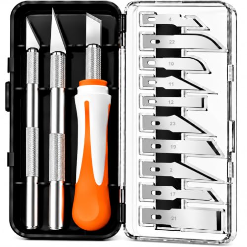 16PCS Exacto Knife Set, Craft Knife Kit, Hobby Knives for Crafting