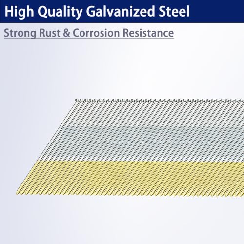 HW HAMWOO 15 Gauge 34°DA Angled Finish Nails,2":1000pcs - size: 2"--1000PCS