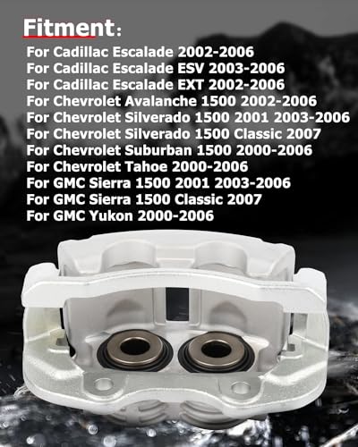 cciyu Rear Right Disc Brake Caliper Assembly w/Bracket 18-B4765 For Chevy - size: Rear Right[18-B4765]
