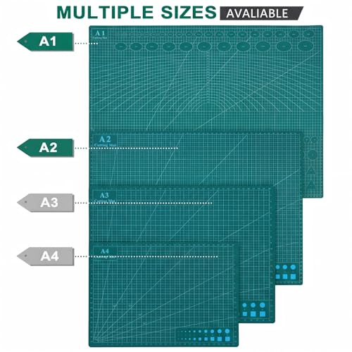 THMINS Self Healing Cutting Mat, 24 x 36 in, Green Cutting Mat,A1 - size: 24"×36"