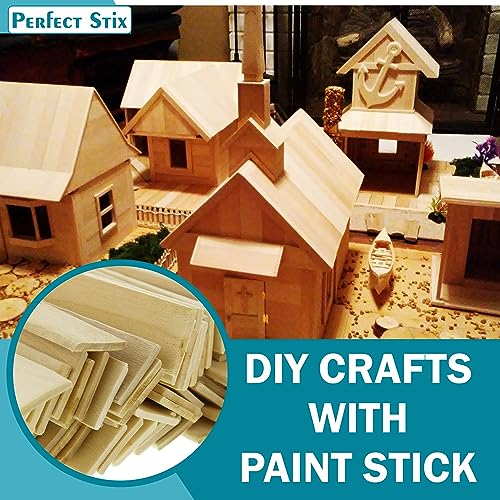 Perfect Stix "6"" Wooden Paint Paddles- Pack of 100ct" - color: 6" Paint Paddles