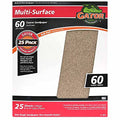 Gator 9" x 11" Multi-Surface Sanding Sheets, 60 Grit, 25 Pack - size: 60 Grit