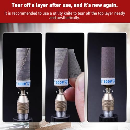 3000 Grit Sanding Stick, 20PCS Sanding Drums for Dremel Rotary Tool - style: 3000 Grit 20 Pcs