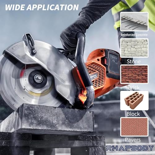 RHAPSODY 12Inch Ultrafast Diamond Saw Blade,Segmented General Purpose Blade - size: 12Inch (300mm)-1pc
