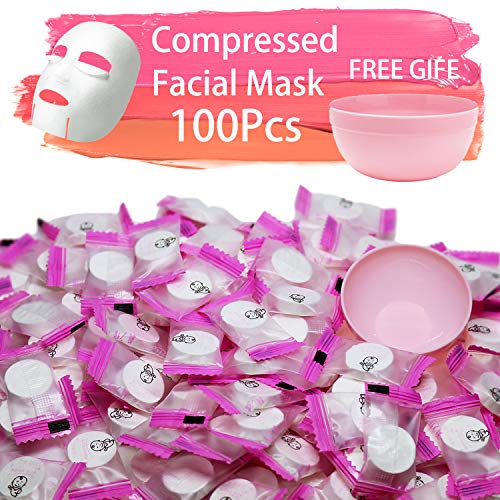 100pcs Compressed Facial Mask Sheet Beauty DIY Disposable Dry Mask Paper