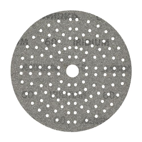 Mirka Iridium 6 Inch 60 Grit Premium Ceramic Blend Sanding Discs, 50 Pack - size: Grit 60