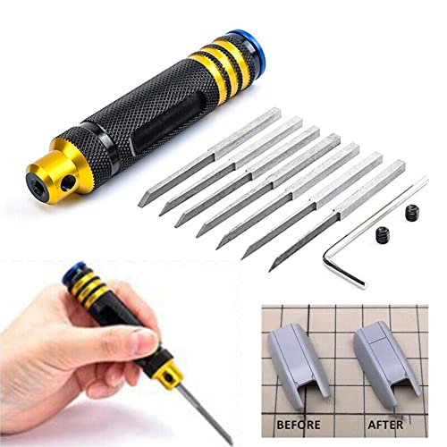 CHICHIYANG DIY Model Reparing Making Scriber, 0.1/0.2/0.4/0.6/0.8/1.0/2.0mm Metal Blade Scriber Cutting Tool for Gundam Model Making
