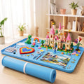Silicone Clay Craft Mat 24x16 with Raised Edges for Modeling and DIY Crafts - color: Sky blue