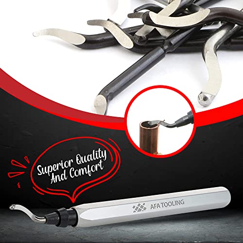 AFA Tooling Deburring Tool, 31 M2/M35 Blades, CNC Anodized Aluminum Handle - style: 31 Mixed Blades Kit