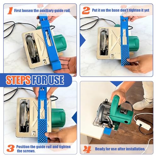 Adjustable Cutting Machine Base Guide, Innovative Clamp Circular Saw Guide Electric Circular Saw Milling Positioning Clamp Precision Wood Cutting Guide Pros & Hobbyists