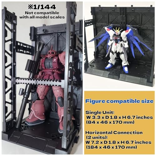 Plastic Model Display Items Set (Plastic Model Gundam Interlocking Display Base x2, Customization Stickers x1, Sanding Stick #120・#240・#600・#800・#1000) - style: Base x2, Stickers x1, Sanding Stick Set