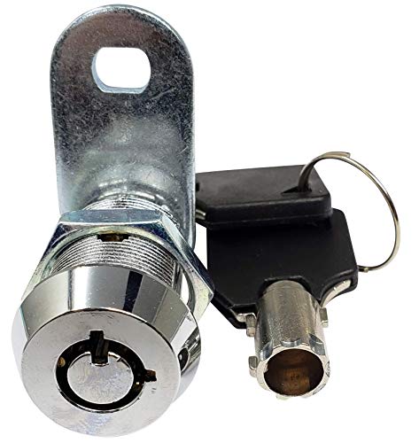 1" Tubular Cam Lock (90° Chrome, 2-Pack) RV Toolbox Cabinet Replacement - color: Chrome Pack of 2, size: 1 Inch 90°