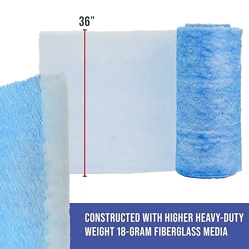Master Airbrush Elite Paint Spray Booth Exhaust Filter Roll 36" x 100' - size: 36 inches x 100 Feet
