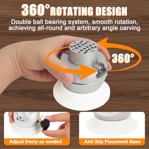 Podoy Ball Vise 3" Jewelry Engraving Block Tool with 35PCS Attachments