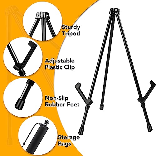 AROIC 6 Pack 14'' Tabletop Easels, Black Steel Table Top Easels for Display - style: 6P